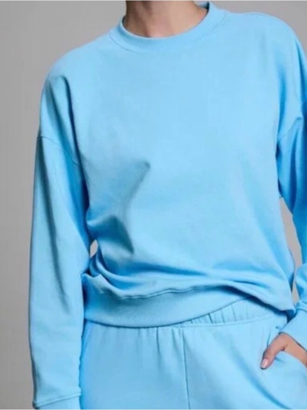 Year of Ours Blue Sadie Crewneck NWT